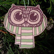SALE - Owl wooden decoration