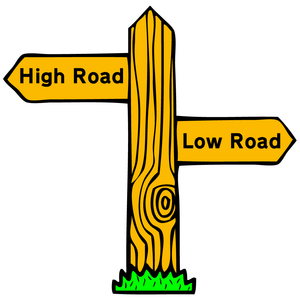 Pin - High Road / Low Road
