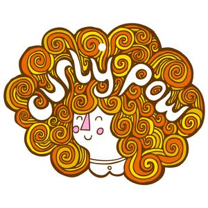 SALE - Curly Pow wooden decoration
