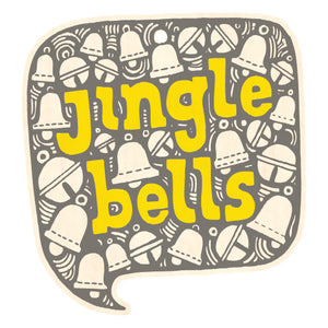 SALE - Jingle Bells wooden decoration