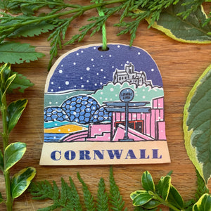 Cornwall snow globe decoration
