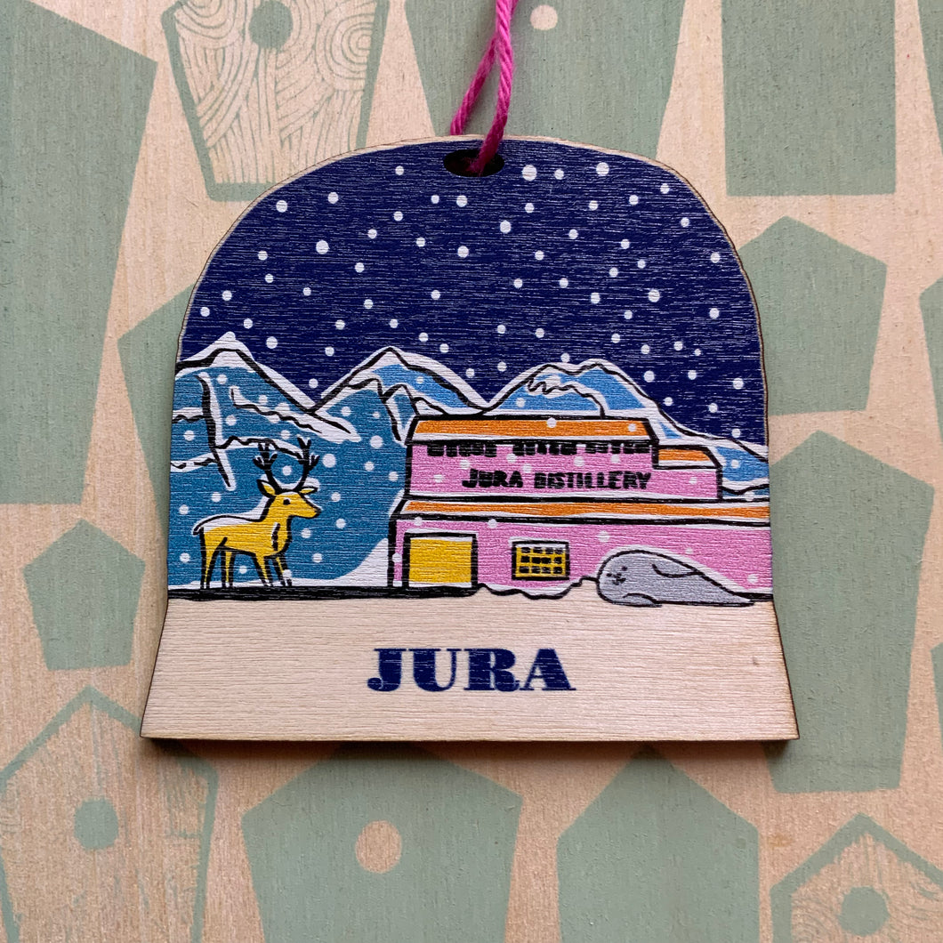 Jura snow globe decoration