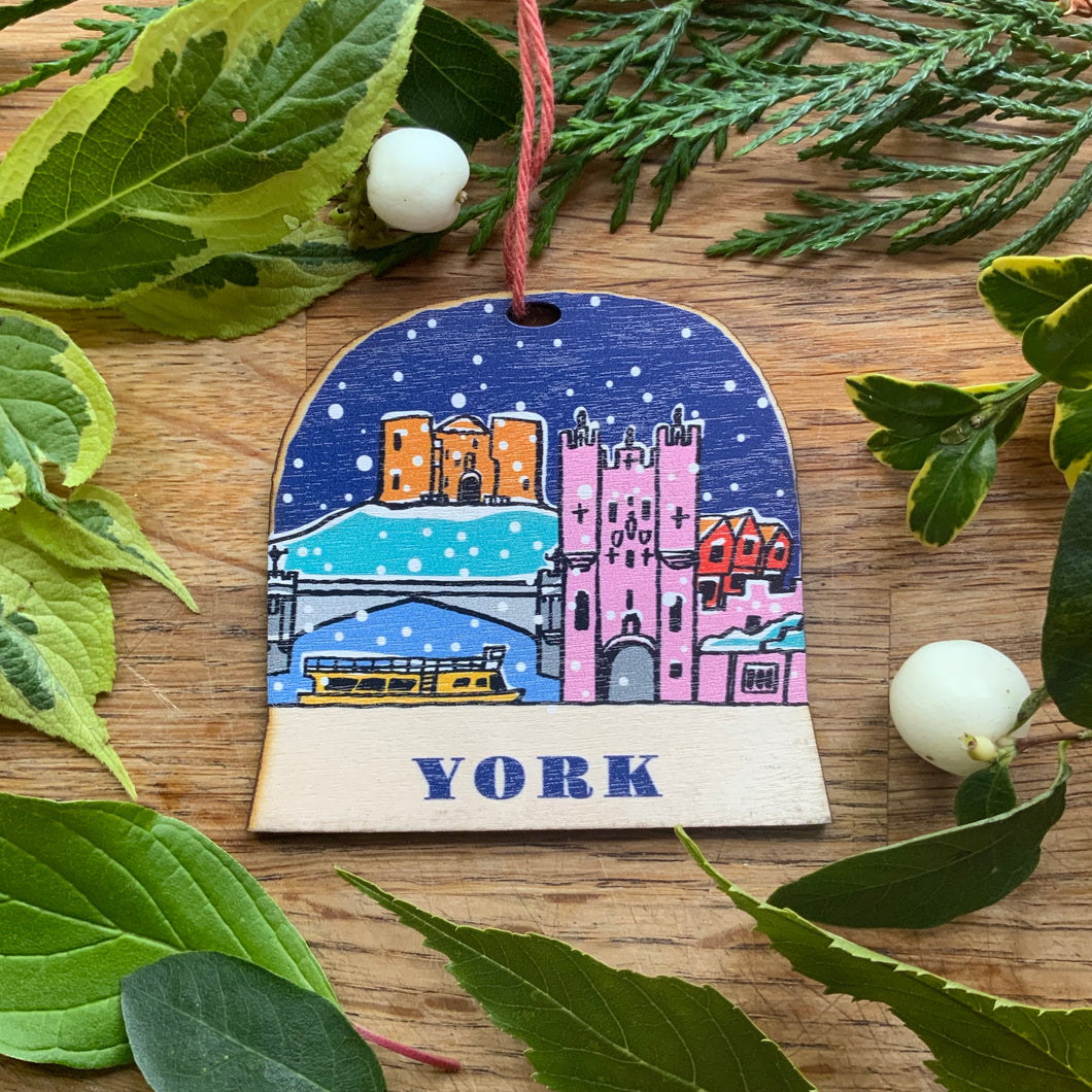 York snow globe decoration