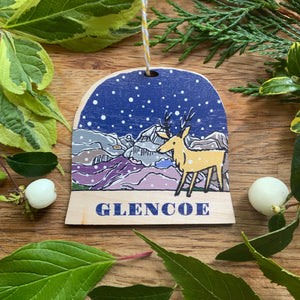 Glencoe snow globe decoration