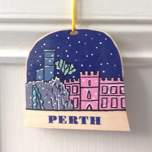 Perth snow globe decoration