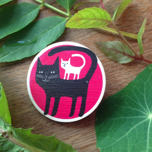 Kittybacks pin badge