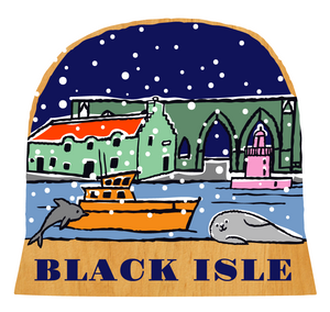 Black Isle snow globe decoration