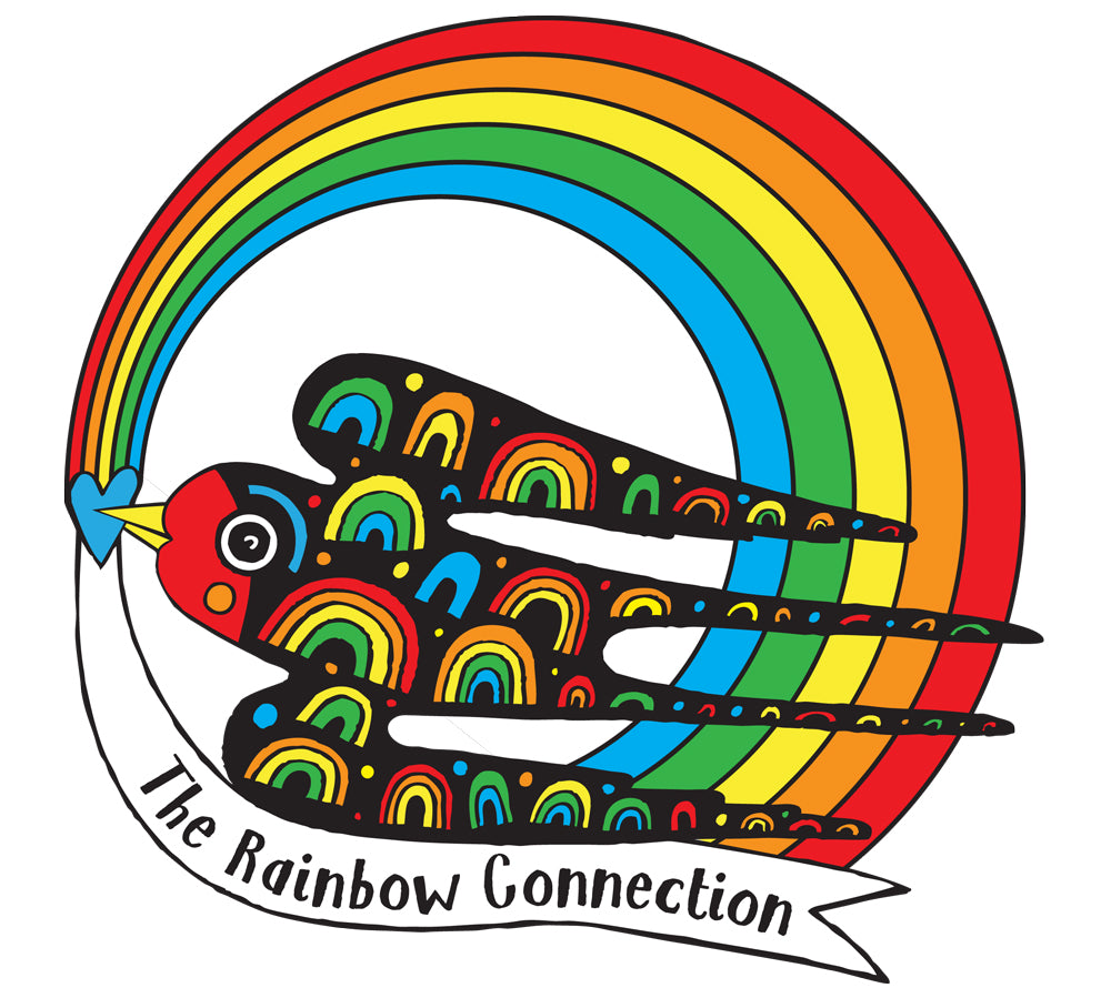 HALF PRICE SALE - Rainbow connection pin